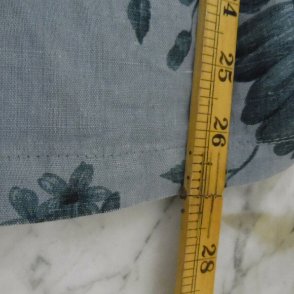 Womens~Cotton Studio~ Blue flower~long sleeve - Picture 2 of 8